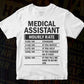 Medical Assistant Hourly Rate Editable Vector T-shirt Design in Ai Svg Files