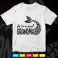 Mermaid Grandma Funny Family Matching Birthday Svg T shirt Design.
