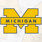 Michigan Wolverines Logo Vector T-shirt Design in Ai Svg Png Files