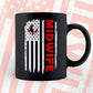 Midwife USA Flag Proud Professions Gift Editable Vector T-shirt Design in Ai Svg Files