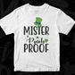 Mister Pinch Proof St Patrick's Day T shirt Design In Svg Png Cutting Printable Files