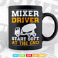 Mixer Drivers Concrete and Cement Truck Driver Vector T shirt Design Svg Printable Files