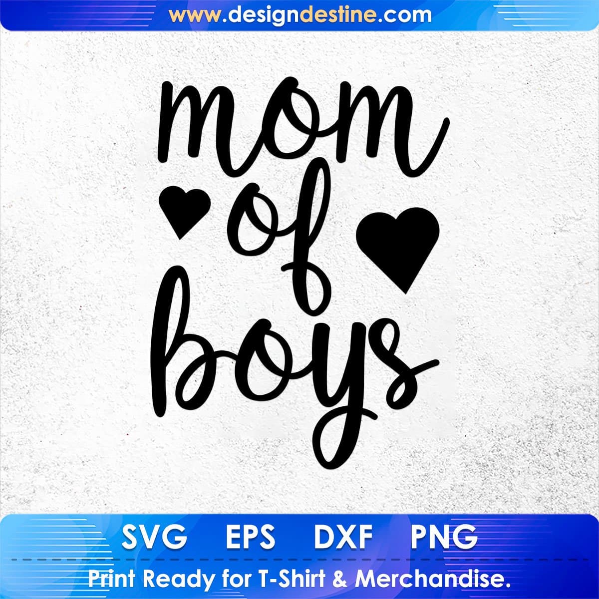 Mom Of Boys Mother's Day T shirt Design In Png Svg Cutting Printable Files