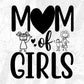 Mom Of Girls Mother's Day T shirt Design In Svg Png Cutting Printable Files