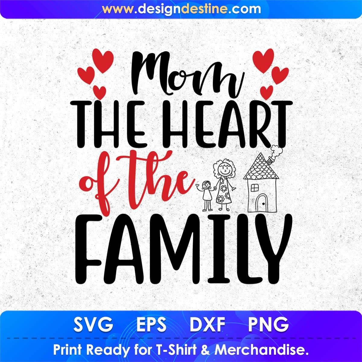 Mom The Heart Of The Family Mother's Day T shirt Design In Svg Files – Vectortshirtdesigns mom-the-heart-of-the-family-mother-s-day-t-shirt-design-in-svg-files-vectortshirtdesigns