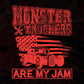 Monster Truckers Are My Jam American Trucker Editable T shirt Design In Ai Svg Files