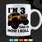 Monster Trucks 3rd Birthday Party Three Years In Svg Png Files.