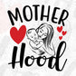 Mother Hood Mother's Day T shirt Design In Svg Png Cutting Printable Files