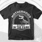 Motherhood is A Walk in The Park Funny Mother's Day Dinosaur Vector T-shirt Design in Ai Svg Png Cutting Printable Files