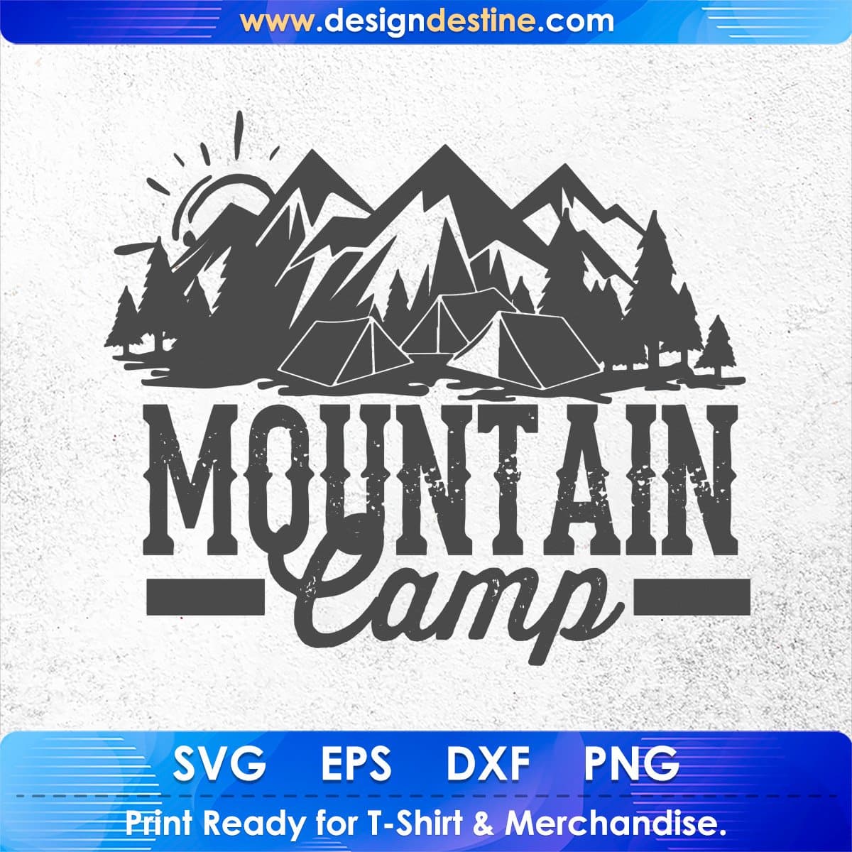 Mountain Camp T shirt Design In Ai Svg Printable Files