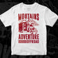 Mountains Adventure Off Road American Trucker Editable T shirt Design In Ai Svg Files