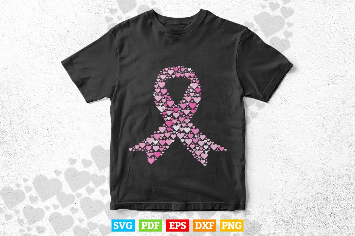 Multiple Pink Ribbon Breast Cancer Awareness Svg Png Cricut Files ...