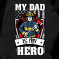 My Dad is My Hero Firefighter Editable T shirt Design In Ai Png Svg Cutting Printable Files