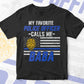 My Favorite Police Officer Calls Me Baba Father's Day Editable Vector T shirt Design in Ai Png Svg Files.