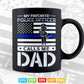 My Favorite Police Officer Calls Me Dad Father's Day Svg Cricut Files.