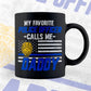 My Favorite Police Officer Calls Me Daddy Father's Day Editable Vector T shirt Design in Ai Png Svg Files.