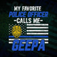 My Favorite Police Officer Calls Me Geepa Father's Day Editable Vector T shirt Design in Ai Png Svg Files.