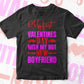 My First Valentine Day With New Hot My Boyfriend Valentine's Day Editable Vector T-shirt Design in Ai Svg Png Files