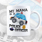 My Mama is a Police Officer Toddler Editable Vector T shirt Design in Ai Png Svg Files.