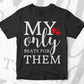 My Only Beats For Them Valentine's Day Editable Vector T-shirt Design in Ai Svg Png Files