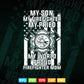 My Son My Firefighter Hero Proud Firefighter Mom Mother's Day Svg Digital Files.