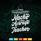 Nacho Average Teacher Teaching Teacher's Day Svg Digital Files.