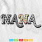 Nana Grandma From Grandkids Svg T shirt Design.