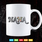 Nana Grandma From Grandkids Svg T shirt Design.
