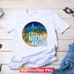 Neon Moon Western Retro Vintage T shirt Design Png Sublimation Files