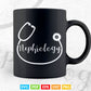 Nephrology doctor Stethoscope Kidney Dialysis Tech Nurse Svg T shirt Design.