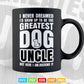 Never Dreamed To Be Greatest Dog Uncle Svg Png Cut Files.