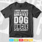 Never Dreamed To Be Greatest Dog Uncle Svg Png Cut Files.