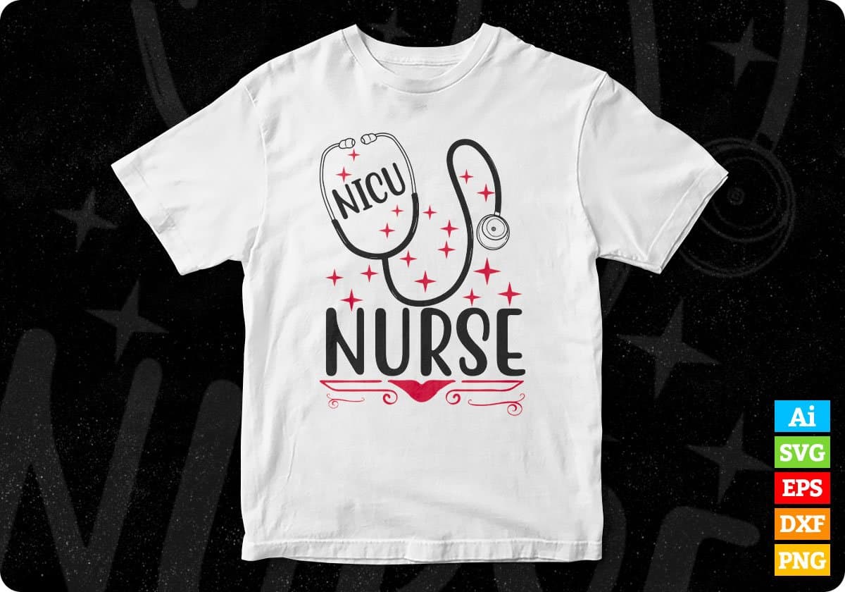 Nicu Nurse, Nurse Shirt Graphic by MidmagArt · Creative Fabrica