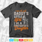 Not Just Daddy's Little Girl Firefighter Daughter Svg T shirt Design.
