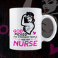 Nurse God Picked The Strongest People & Made Them Nurses Editable Vector T shirt Design in Ai Png Svg Files.