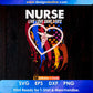 Nurse Live Love Save Lives Editable T shirt Design In Ai Svg Printable Files