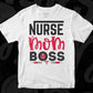 Nurse Mom Boss Nursing T shirt Design In Svg Png Cutting Printable Files