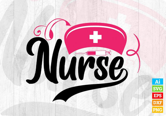 Nurse Nursing T shirt Design In Svg Png Cutting Printable Files