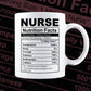 Nurse Nutrition Facts Editable Vector T shirt Design In Svg Png Printable Files