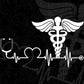 Nurse Symbol With Cool Heartbeat Nursing Editable T shirt Design In Ai Svg Files