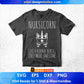 Nursicorn Like A Normal Nurse Only More Awesome Editable T shirt Design In Ai Svg Files