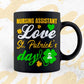 Nursing Assistant Love St. Patrick's Day Editable Vector T-shirt Designs Png Svg Files