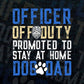 Officer Off Duty Dog Dad Funny Cop Police Retirement Editable Vector T shirt Design in Ai Png Svg Files.