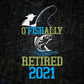 O'fishally Retired 2021 Hunting Editable Vector T shirt Design In Svg Png Printable Files
