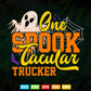 One Spooktacular Trucker Halloween Svg Cricut Files