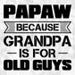 Papaw Because Grandpa Is For Old Guys Editable T shirt Design In Ai Png Svg Cutting Printable Files