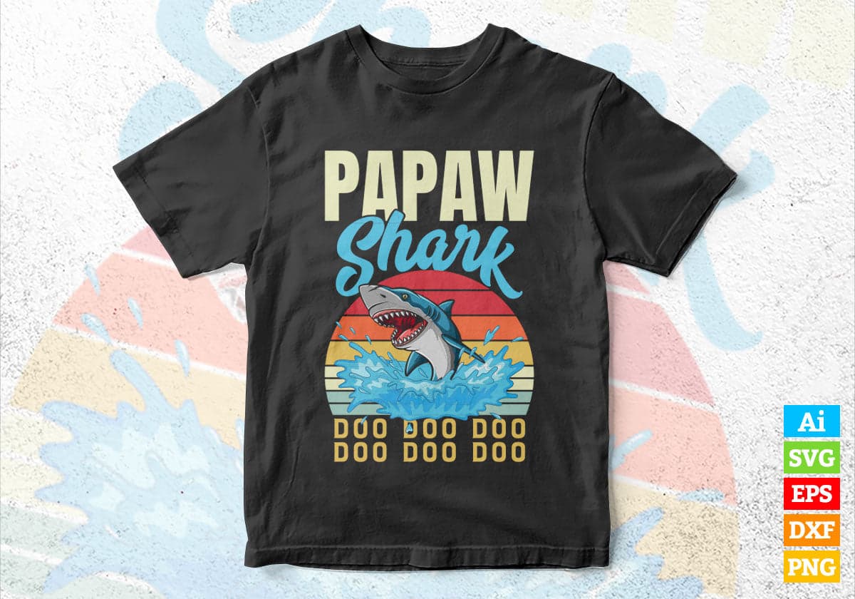 Papaw shark shirt online