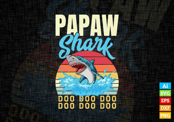 Papaw shark sales shirt