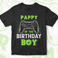 Pappy Of The Birthday Boy With Video Gamer Editable Vector T-shirt Design in Ai Svg Files
