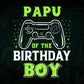 Papu Of The Birthday Boy With Video Gamer Editable Vector T-shirt Design in Ai Svg Files